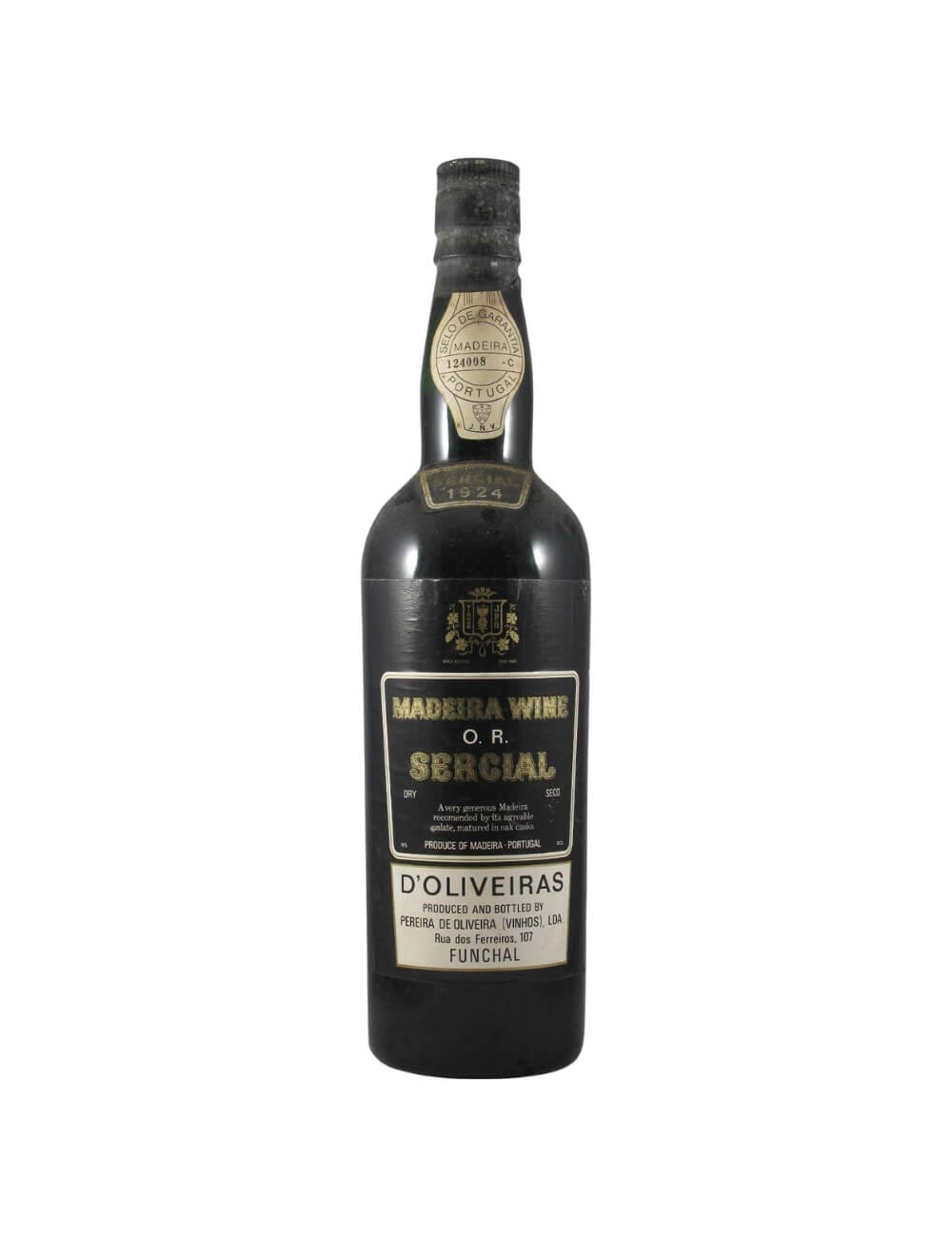 D’Oliveiras Sercial Madeira 1924 Vinhos Velhos